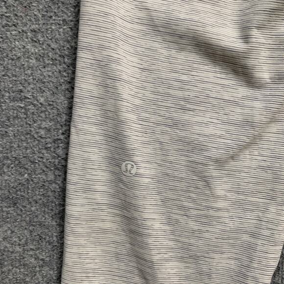 Lululemon Pants Womens 6 White Gray On the Fly 7/8 Space Dye Drawcord Pockets - Picture 10 of 14